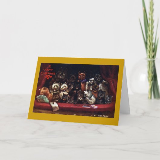 Katzen am Theater für Weihnachten (Vorderseite)