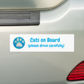 Katzen an Bord Autoaufkleber (Auf Auto)