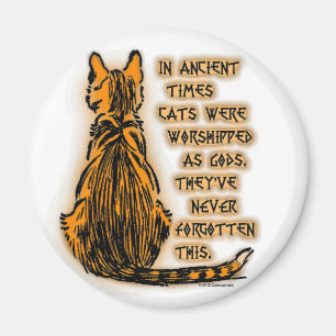 Katzen angebetet als Götter Magnet