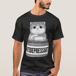 Katzen Antidepressivum Für Männer Frauen Coole Kat T-Shirt