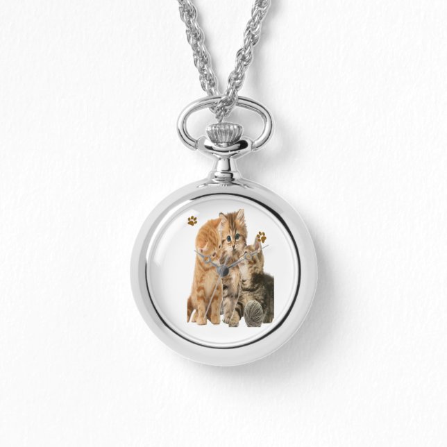 Katzen Armbanduhr (Vorderseite)