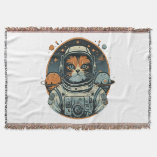 Katzen-Astronaut auf Asteroiden Decke