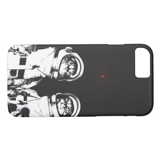 Katzen-Astronaut Case-Mate iPhone Hülle (Rückseite (Horizontal))