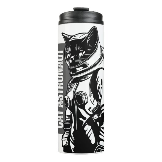 Katzen-Astronaut Thermosbecher (Vorderseite)