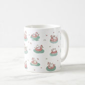 Katzen auf aufblasbare Ringe Tasse (VorderseiteRechts)