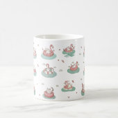 Katzen auf aufblasbare Ringe Tasse (Mittel)