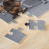 Katzen auf den Palast-Schritten Puzzle (Seite)