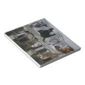 Katzen auf den Schlosspuren Notizblock (angewinkelt)