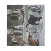 Katzen auf den Schlosspuren Notizblock (Vorderseite)