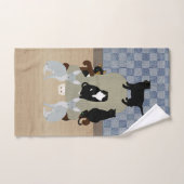 Katzen auf einem Handtuch mit großem Stuhl (Handtuch)