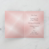 Katzen auf einem Kirschblossom Bäume Mädchen Gebur Karte (Innenseite)