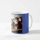 Katzen auf einem Schiff Kaffeetasse (VorderseiteRechts)
