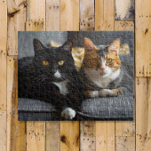 Katzen auf einem Sofa Puzzle