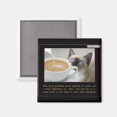 Katzen auf Espresso Magnet (Vorderseite/Rückseite)