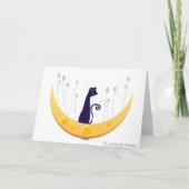 Katzen auf Honigmond-Grußkarte Karte (Rückseite)