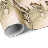 Katzen auf Rädern Geschenkpapier (Rolleneckpunkt)