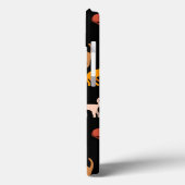 Katzen auf schwarz Case-Mate iPhone hülle (Rückseite / Links)