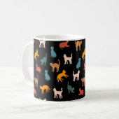 Katzen auf schwarz kaffeetasse (Vorderseite Links)