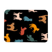 Katzen auf schwarz magnet (Horizontal)