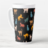 Katzen auf schwarz milchtasse (Linke Ecke)