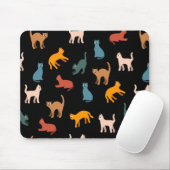Katzen auf schwarz mousepad (Mit Mouse)