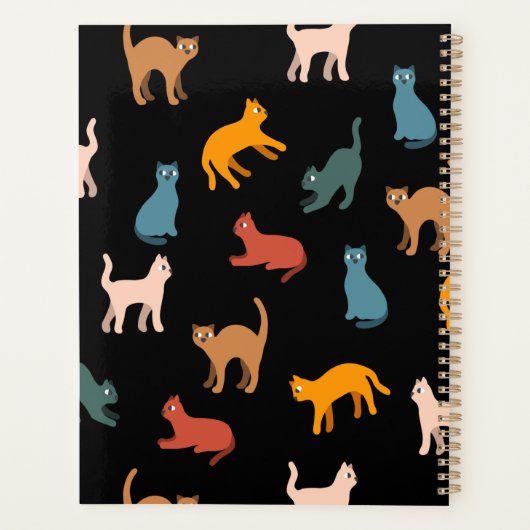 Katzen auf schwarz planer (Rückseite)