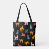 Katzen auf schwarz tasche (Rückseite)