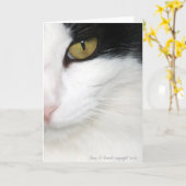 Katzen Auge Karte (Gelbe Blume)