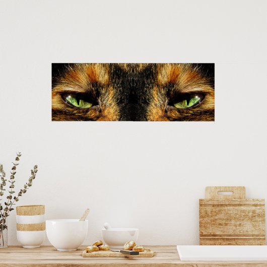 Katzen Augen Poster (Küche)