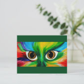 Katzen Augen Postkarte (Stehend Vorderseite)