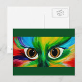 Katzen Augen Postkarte (Vorne/Hinten)