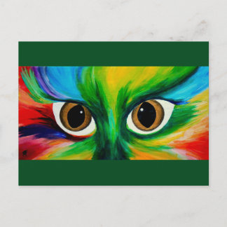Katzen Augen Postkarte