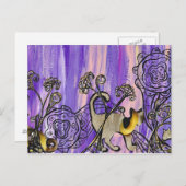 Katzen Augen Postkarte (Vorne/Hinten)