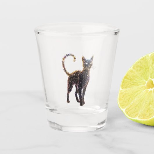 Katzen Augen Schussglas Schnapsglas (Vorderseite)