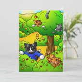 Katzen ausblenden karte (Stehend Vorderseite)