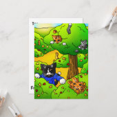 Katzen ausblenden karte (Vorderseite/Rückseite Beispiel)