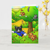 Katzen ausblenden karte (Gelbe Blume)