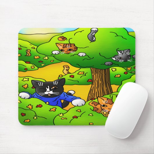 Katzen ausblenden mousepad (Mit Mouse)