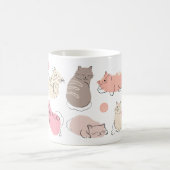 Katzen-Ausdrücke gedruckte Tasse (Mittel)