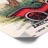 Katzen Auto Crash, Louis Wain Poster (Ecke)