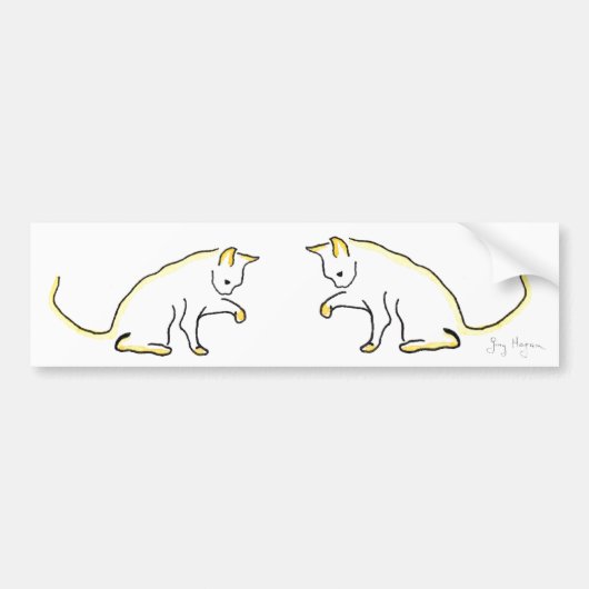 Katzen-Autoaufkleber Autoaufkleber (Vorne)