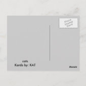 Katzen b n w Postkarte (Rückseite)
