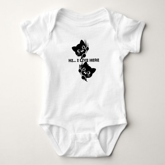 Katzen Baby Strampler (Vorderseite)