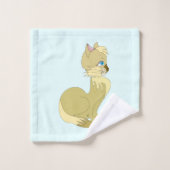 Katzen Badehandtuch-Set Badhandtuch Set (Waschlappen)