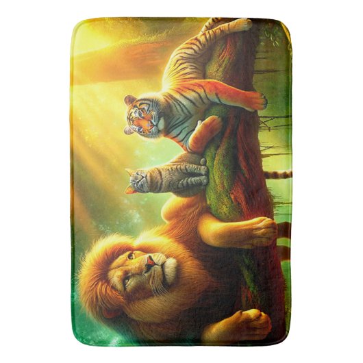 Katzen Badematte (Vorderseite Vertikal)