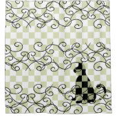 Katzen-Badezimmer-Dekor-Duschvorhänge CricketDiane Duschvorhang (Vorderseite)