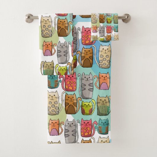 Katzen! Badhandtuch Set (Insitu)