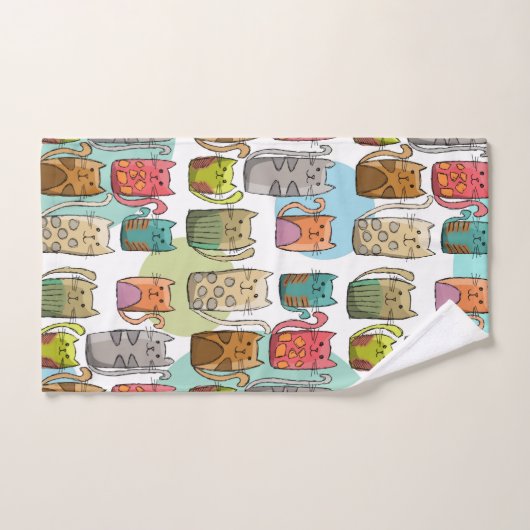 Katzen! Badhandtuch Set (Handtuch)