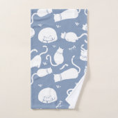 Katzen Badhandtuch Set (Handtuch)
