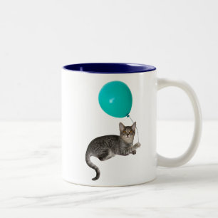 Katzen-Ballon Zweifarbige Tasse